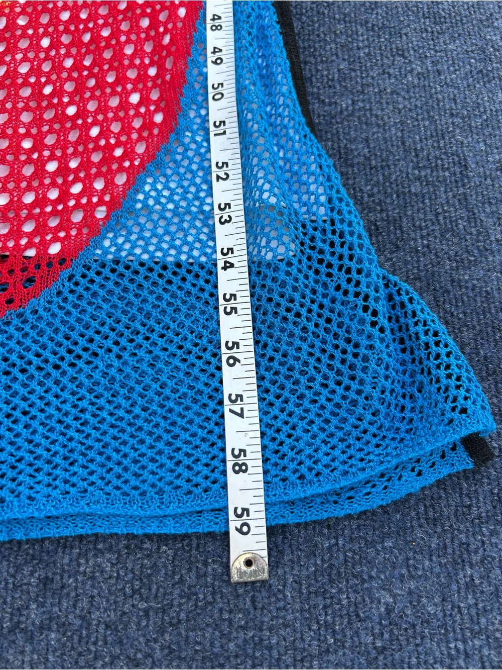 Staud Alpes One-Shoulder Multi-Color Crochet Knit Maxi Dress Rainbow Medium - Picture 16 of 16